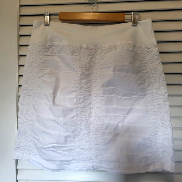 XCVI Core by Wearables Women's Skirt  The Trace Skirt White size LARGE N… - Picture 8 of 13